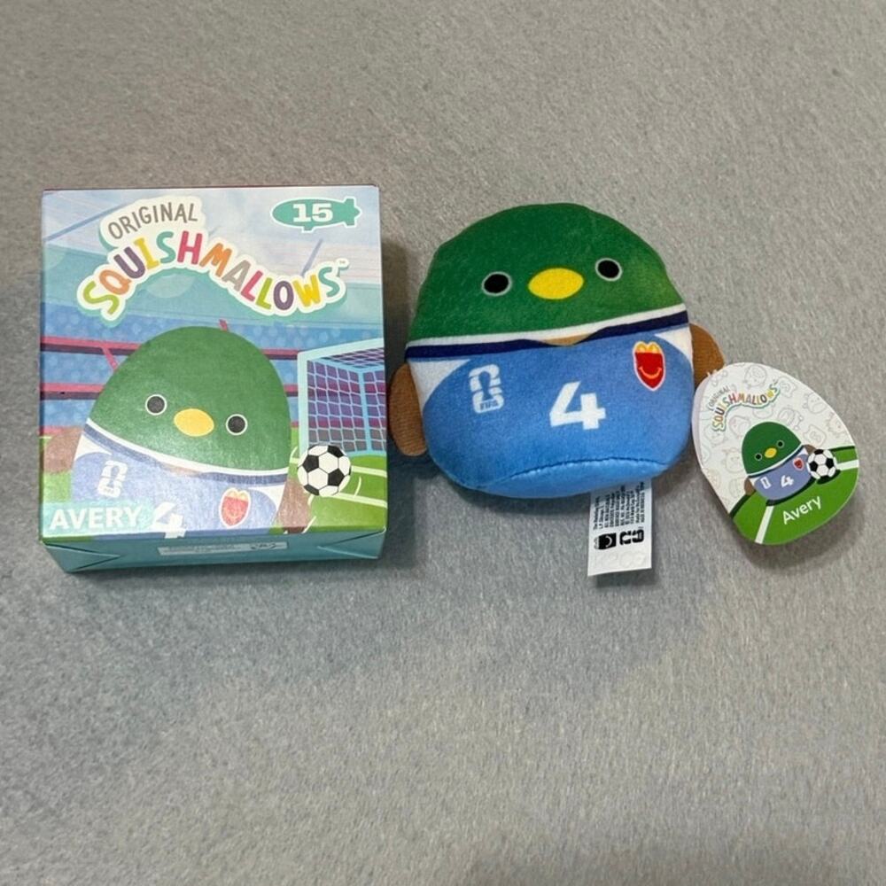 McDonald’s FIFA World Cup Squishmallows Avery #4 Defender Plush NWT w/box